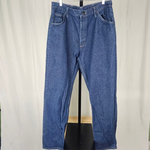 Bulwark FR Flame Resistant Denim Jeans 38x34 Relaxed Fit Workwear Made in Mexico - Picture 1 of 4